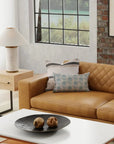LOOMLAN Paula Green Lumbar Pillow For Outdoors