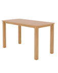 Pearl Teak Patio Counter Height Dining Set 5PC - LOOMLAN - HiTeak - Outdoor Dining Sets