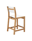 Pearl Teak Patio Counter Height Dining Set 5PC - LOOMLAN - HiTeak - Outdoor Dining Sets
