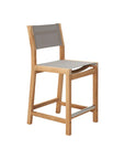 Pearl Teak Patio Counter Height Dining Set 5PC - LOOMLAN - HiTeak - Outdoor Dining Sets