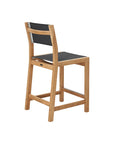 Pearl Teak Patio Counter Height Dining Set 5PC - LOOMLAN - HiTeak - Outdoor Dining Sets