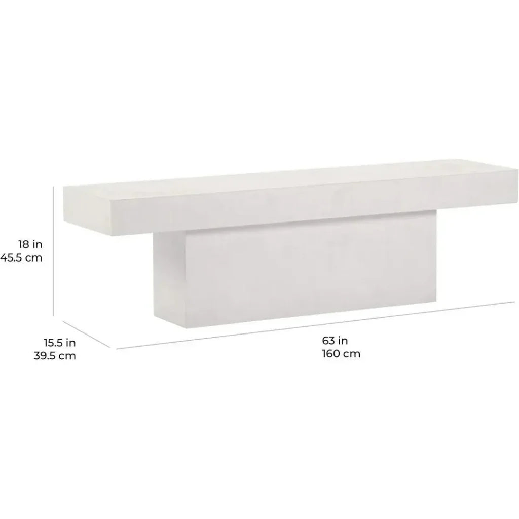 Perpetual T - Bench – Slate Gray Outdoor Bench - LOOMLAN - Seasonal Living - Outdoor Benches