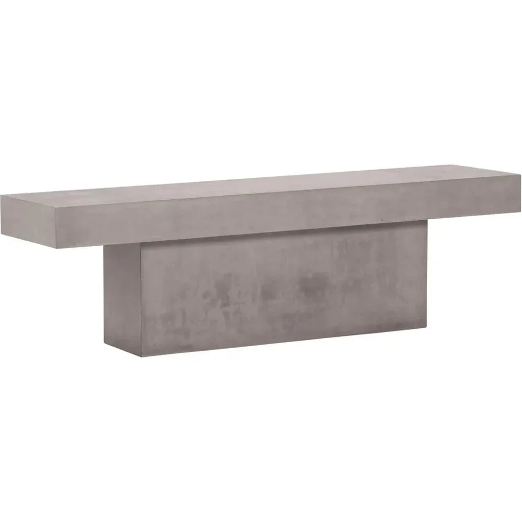 Perpetual T - Bench – Slate Gray Outdoor Bench - LOOMLAN - Seasonal Living - Outdoor Benches