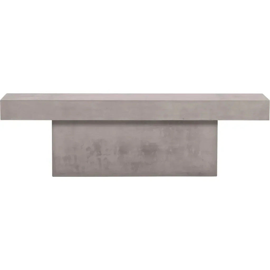 Perpetual T - Bench – Slate Gray Outdoor Bench - LOOMLAN - Seasonal Living - Outdoor Benches