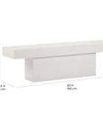 Seasonal Living Perpetual T-Bench – White Outdoor Bench