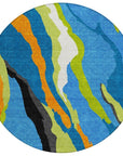 LOOMLAN Rugs Petala Denim Washable Indoor-Outdoor Rug