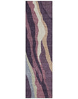 LOOMLAN Rugs Petala Plum Washable Indoor-Outdoor Rug