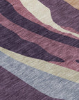 LOOMLAN Rugs Petala Plum Washable Indoor-Outdoor Rug