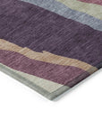 LOOMLAN Rugs Petala Plum Washable Indoor-Outdoor Rug