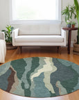 LOOMLAN Rugs Petala Sage Washable Indoor-Outdoor Rug