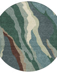LOOMLAN Rugs Petala Sage Washable Indoor-Outdoor Rug