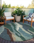 LOOMLAN Rugs Petala Sage Washable Indoor-Outdoor Rug