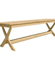 Picnic 3 - Person Teak Outdoor Bench - LOOMLAN - HiTeak - Outdoor Benches