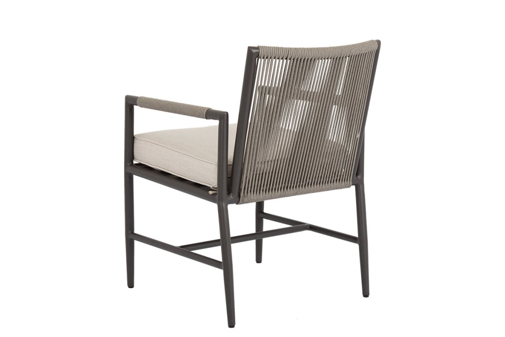 Pietra Sunbrella Outdoor Dining Arm Chair 2PC - LOOMLAN - Sunset West - Outdoor Dining Chairs