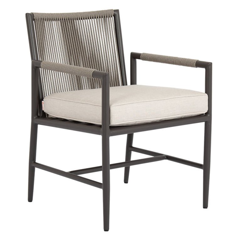 Pietra Sunbrella Outdoor Dining Arm Chair 2PC - LOOMLAN - Sunset West - Outdoor Dining Chairs