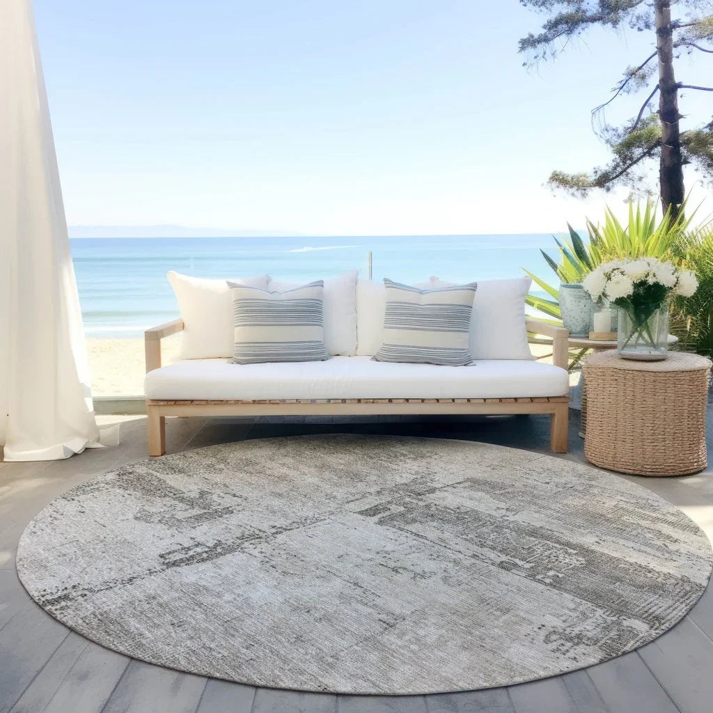 LOOMLAN Rugs Pliora Ivory Washable Indoor-Outdoor Rug