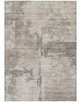 LOOMLAN Rugs Pliora Ivory Washable Indoor-Outdoor Rug