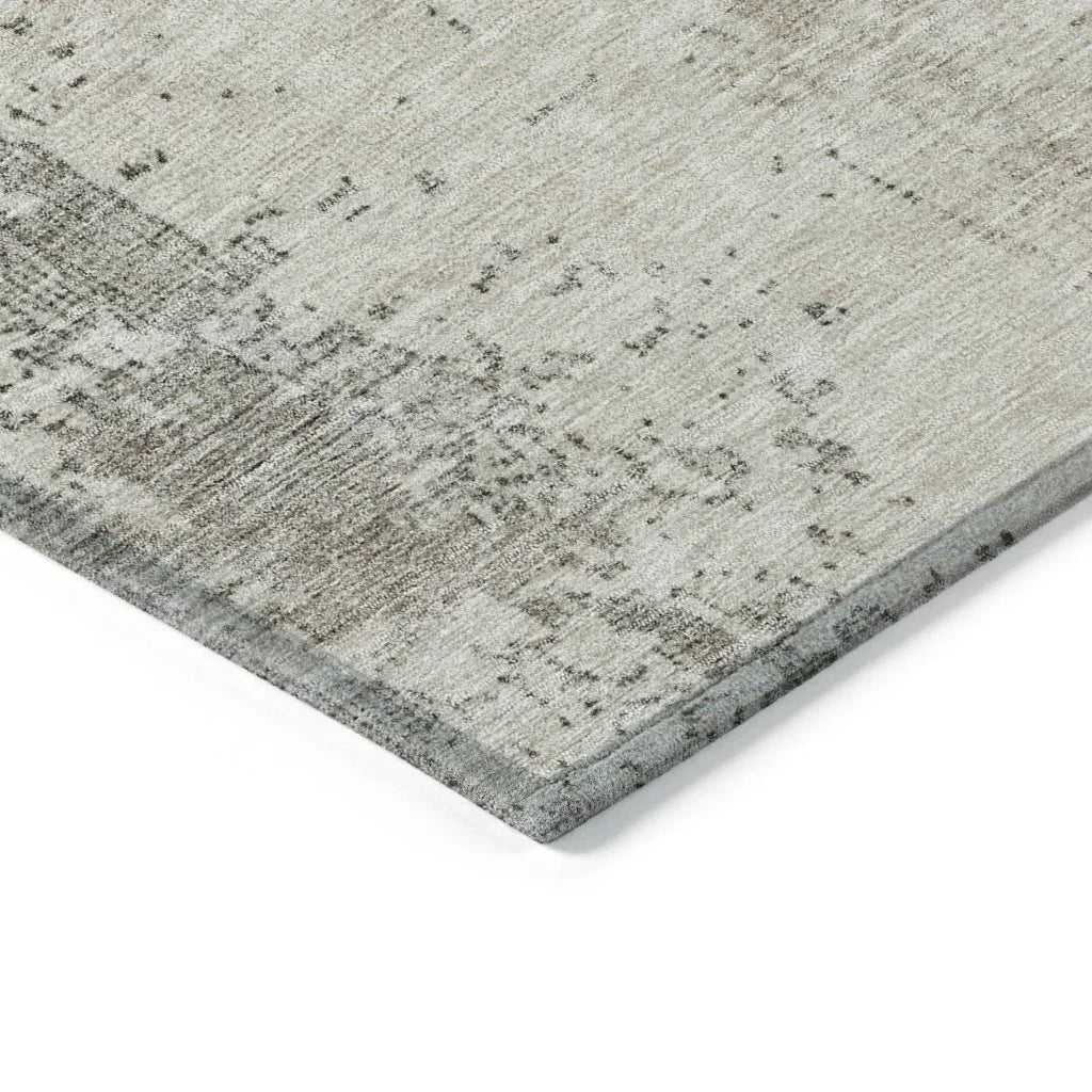 LOOMLAN Rugs Pliora Ivory Washable Indoor-Outdoor Rug