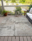 LOOMLAN Rugs Pliora Ivory Washable Indoor-Outdoor Rug