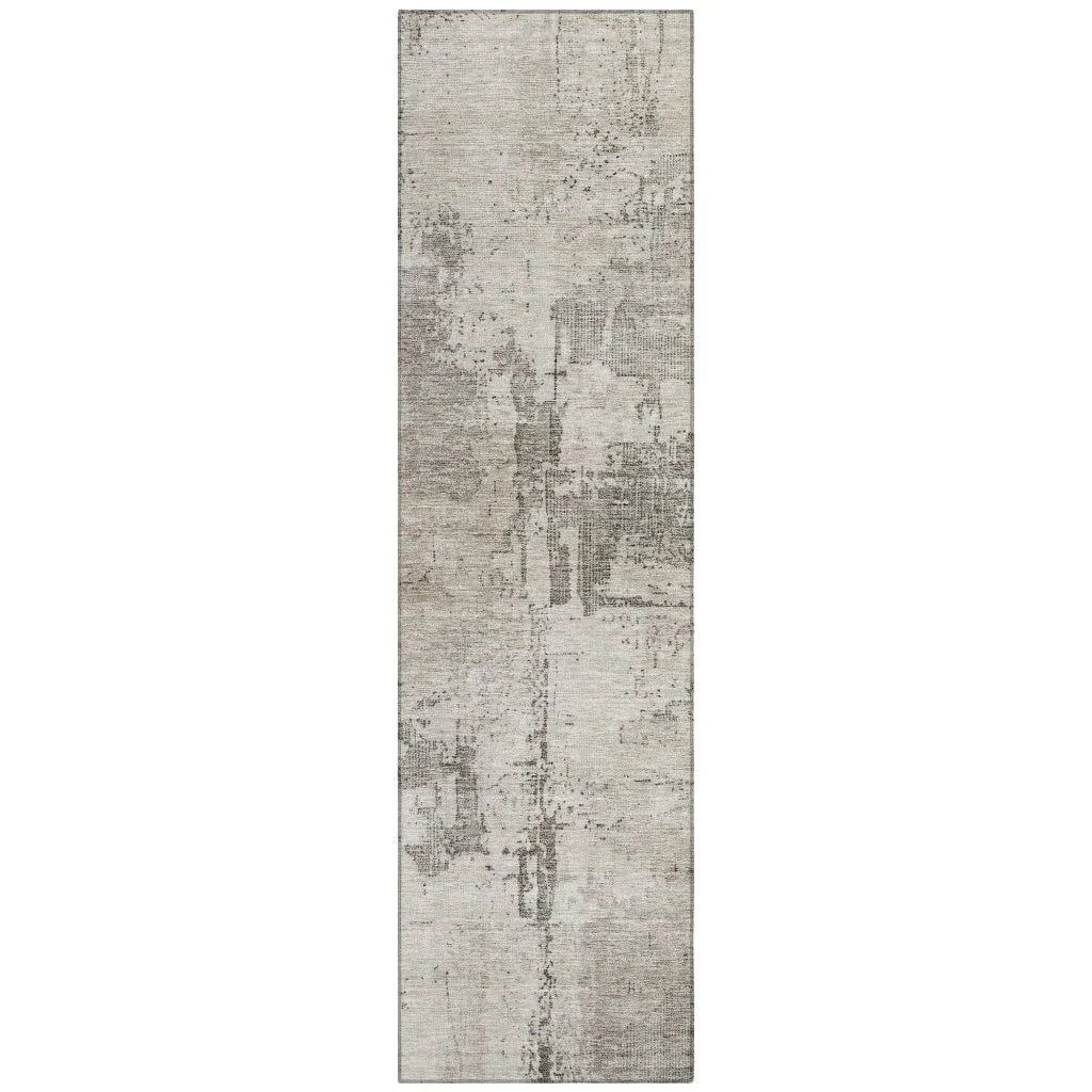 LOOMLAN Rugs Pliora Ivory Washable Indoor-Outdoor Rug