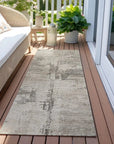 LOOMLAN Rugs Pliora Ivory Washable Indoor-Outdoor Rug
