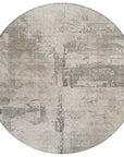 LOOMLAN Rugs Pliora Ivory Washable Indoor-Outdoor Rug