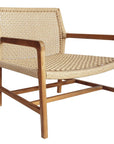 Porto Wood Framed Patio Occasional Chair - LOOMLAN - Artesia - Outdoor Accent Chairs
