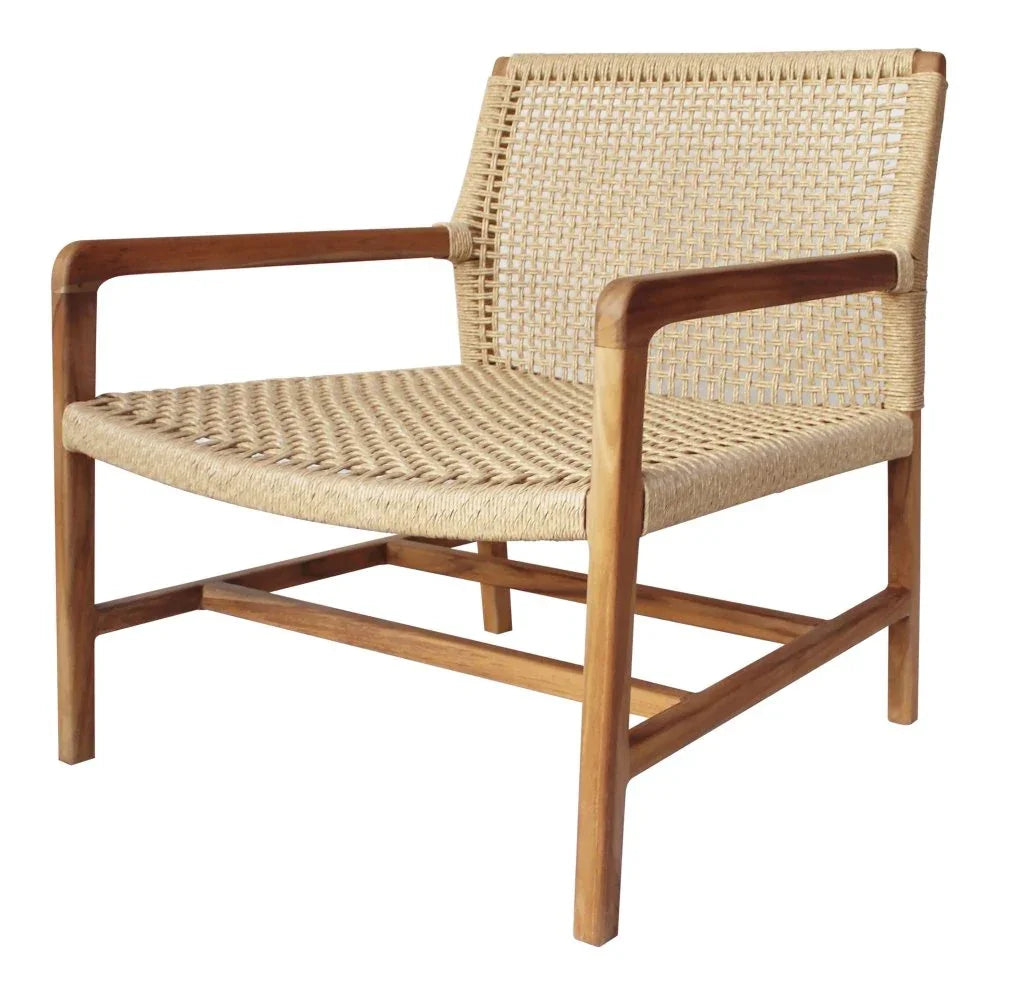 Porto Wood Framed Patio Occasional Chair - LOOMLAN - Artesia - Outdoor Accent Chairs
