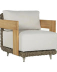 Potenza Armchair Palazzo Cream Stain Resistant Teak - LOOMLAN - SUNPAN - Outdoor Lounge Chairs