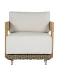 Potenza Armchair Palazzo Cream Stain Resistant Teak - LOOMLAN - SUNPAN - Outdoor Lounge Chairs