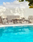 Prism High Back Deep Sofa Set With Tables - LOOMLAN - Castelle - Outdoor Lounge Sets