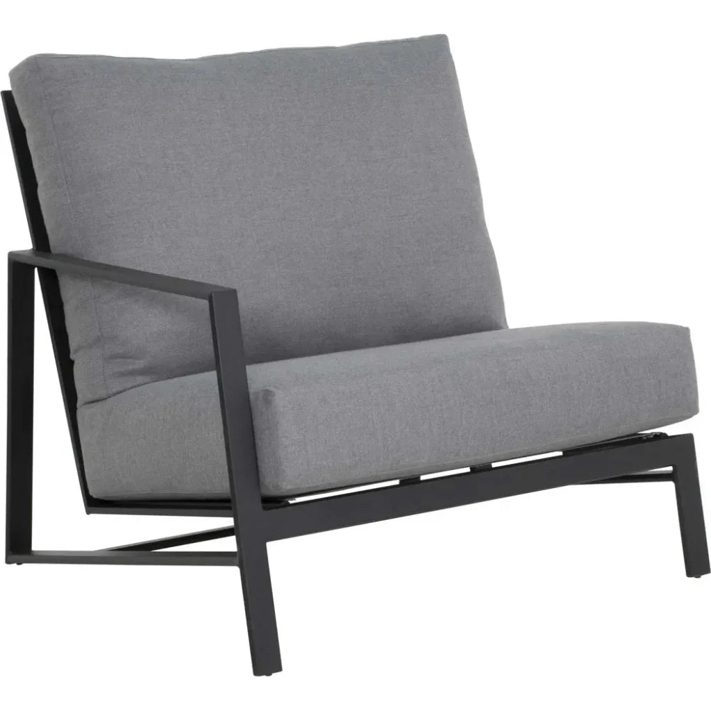 Prism Sectional Sofa Set With Firepit Table - LOOMLAN - Castelle - Outdoor Lounge Sets