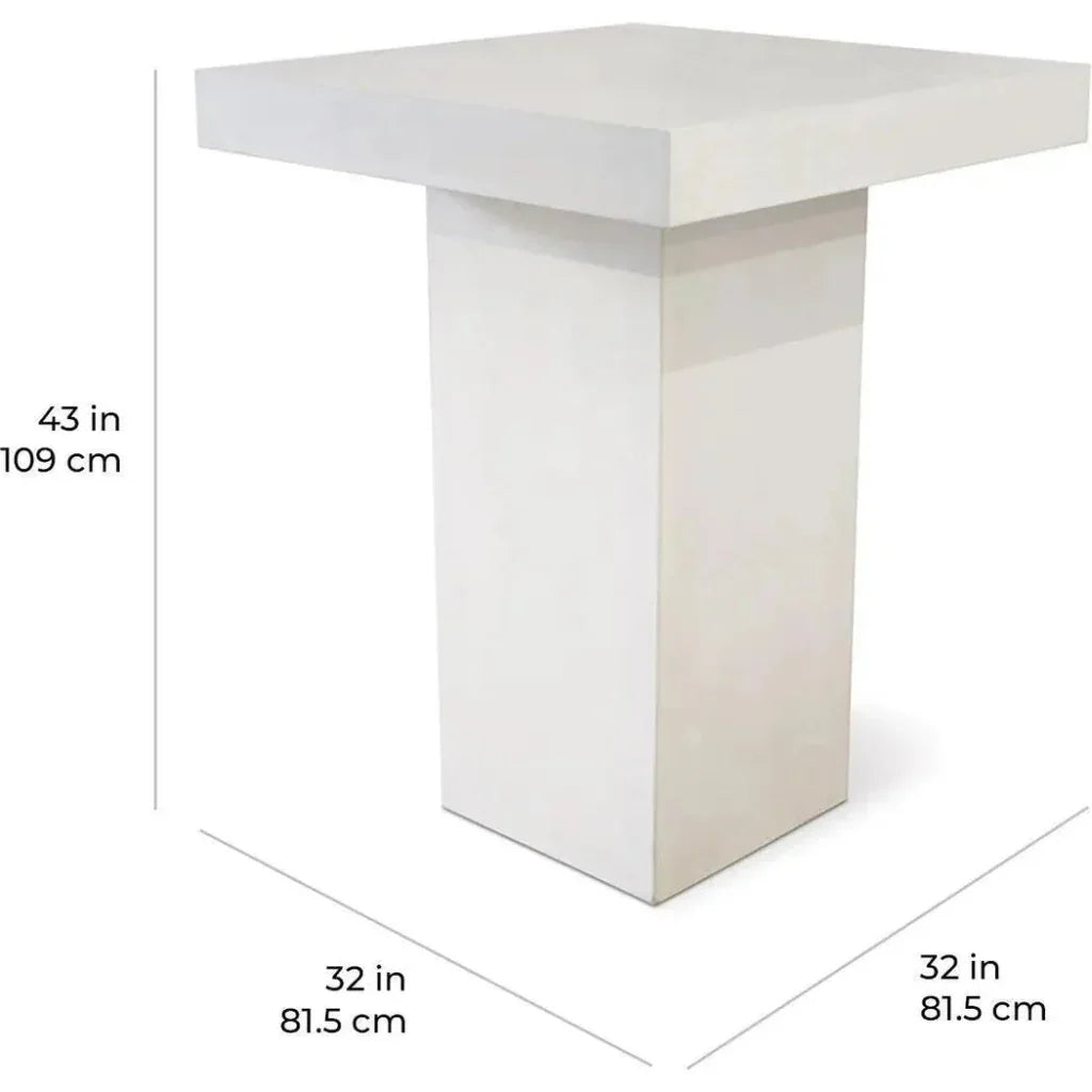 Provence Bar Table - Slate Grey Outdoor Bar Table - LOOMLAN - Seasonal Living - Outdoor Dining Tables