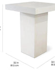 Provence Bar Table - Slate Grey Outdoor Bar Table - LOOMLAN - Seasonal Living - Outdoor Dining Tables