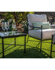Provence Iron Square Outdoor End Table - LOOMLAN - Sunset West - Outdoor Side Tables