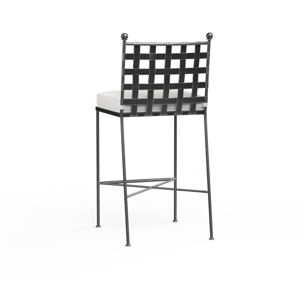 Provence Sunbrella Outdoor Bar Stool - LOOMLAN - Sunset West - Outdoor Bar Stools