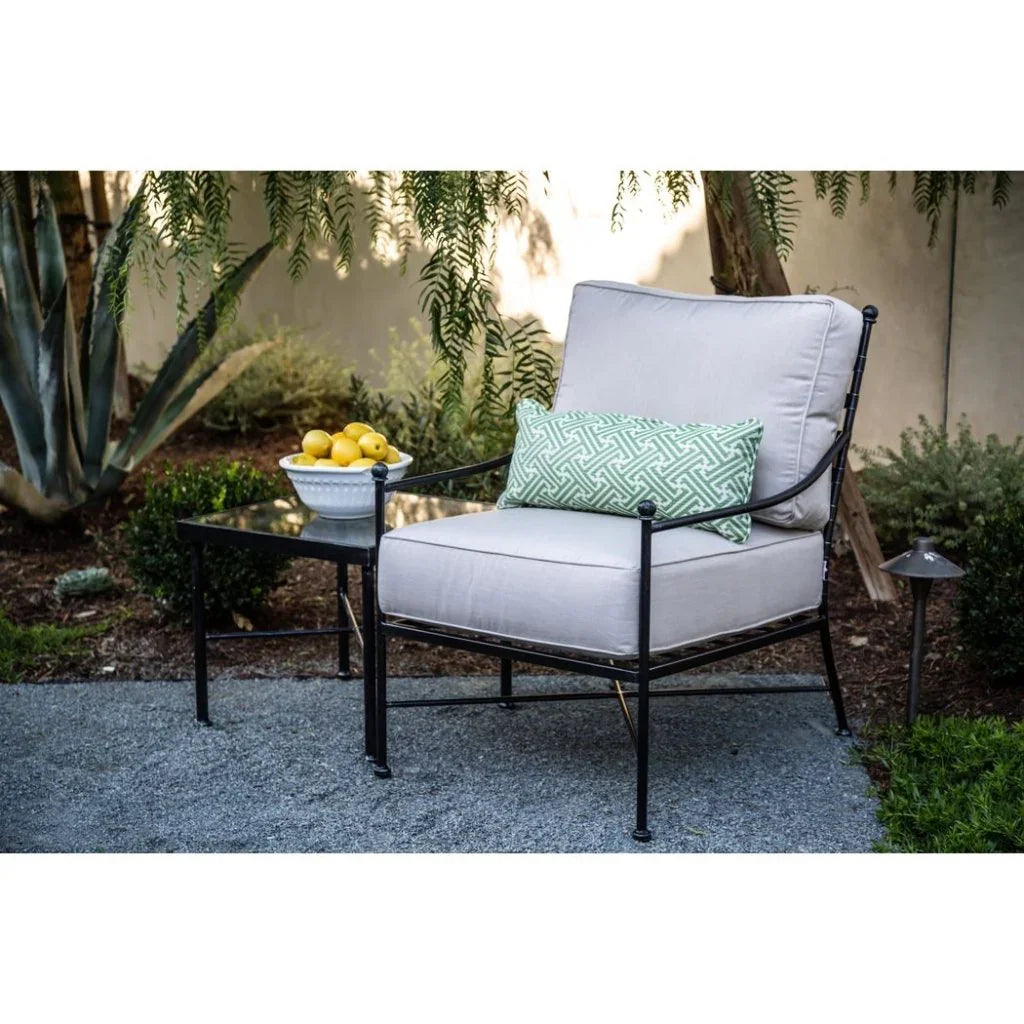 Provence Sunbrella Outdoor Club Chair - LOOMLAN - Sunset West - Outdoor Accent Chairs