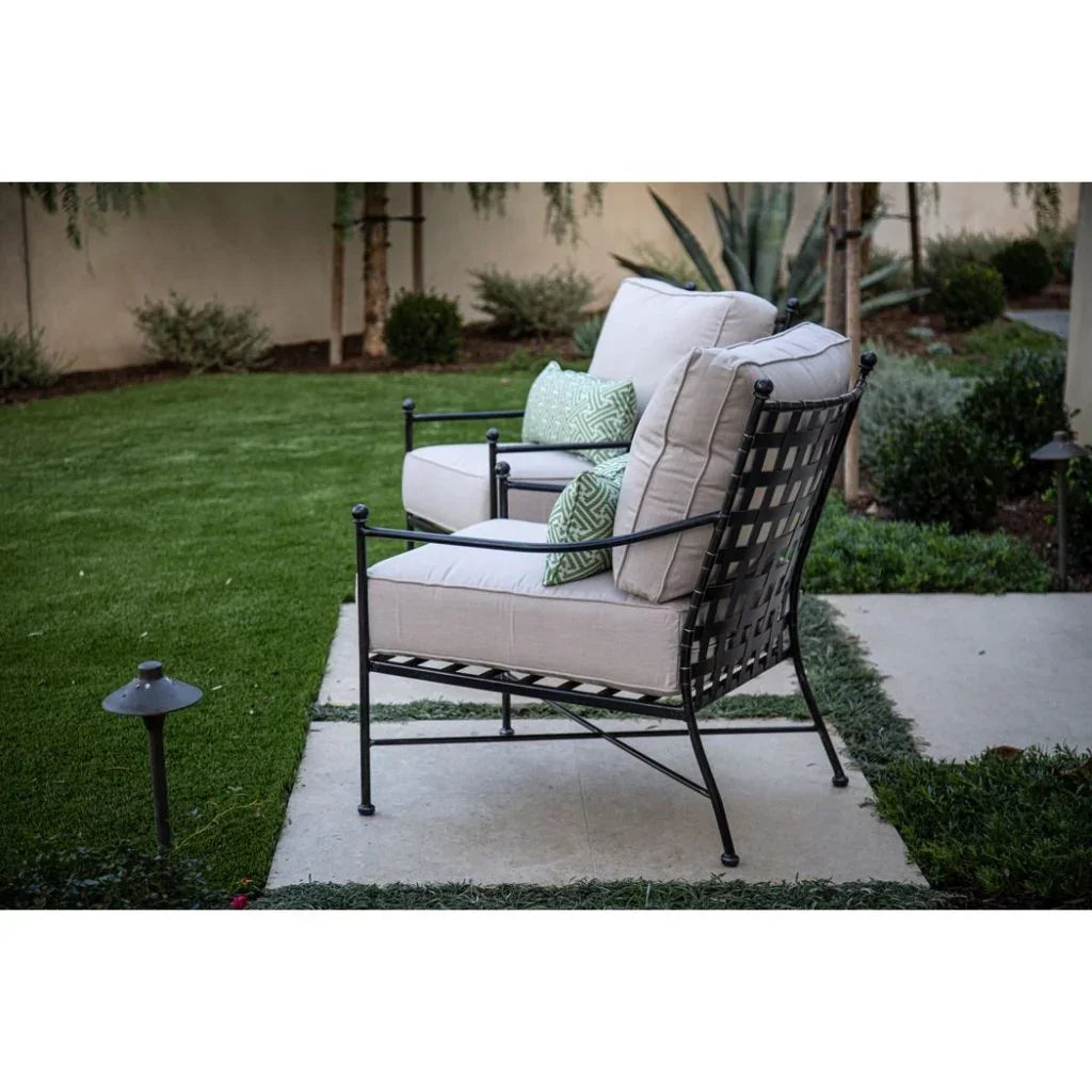 Provence Sunbrella Outdoor Club Chair - LOOMLAN - Sunset West - Outdoor Accent Chairs