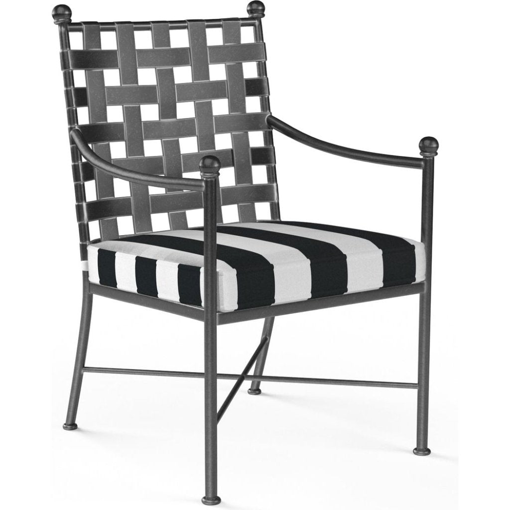 Provence Sunbrella Outdoor Dining Chair 2PC - LOOMLAN - Sunset West - Outdoor Dining Chairs