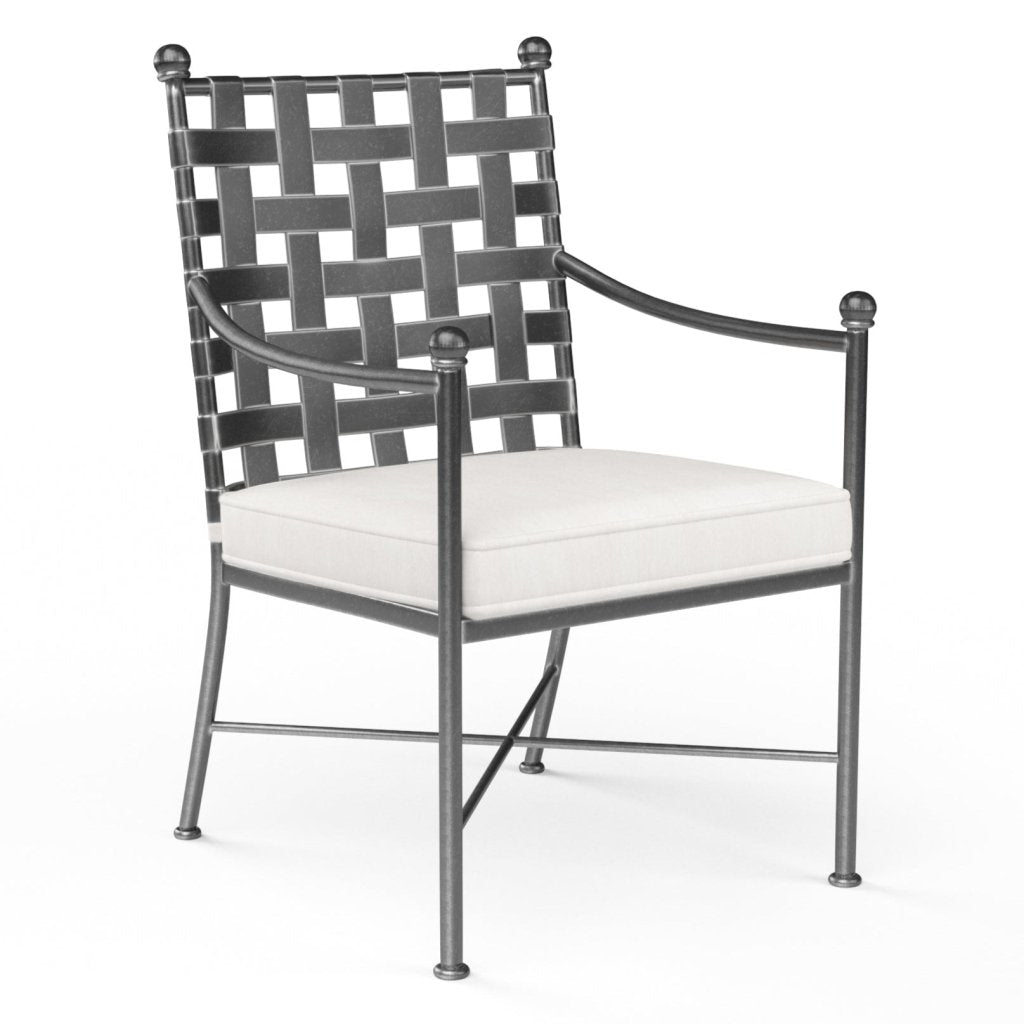 Provence Sunbrella Outdoor Dining Chair 2PC - LOOMLAN - Sunset West - Outdoor Dining Chairs