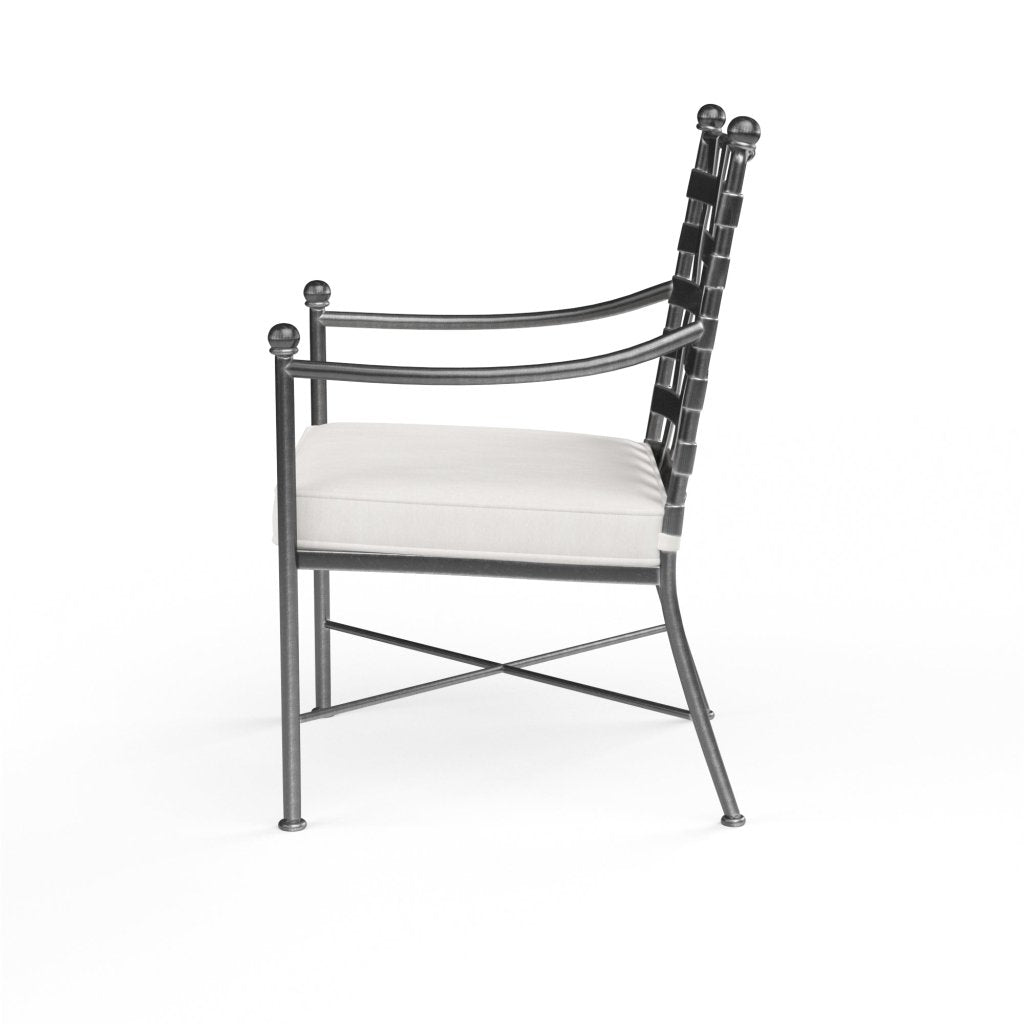 Provence Sunbrella Outdoor Dining Chair 2PC - LOOMLAN - Sunset West - Outdoor Dining Chairs