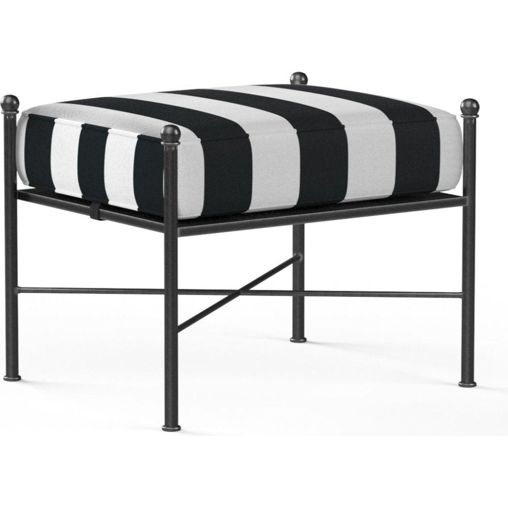 Provence Sunbrella Outdoor Ottoman - LOOMLAN - Sunset West - Outdoor Ottomans