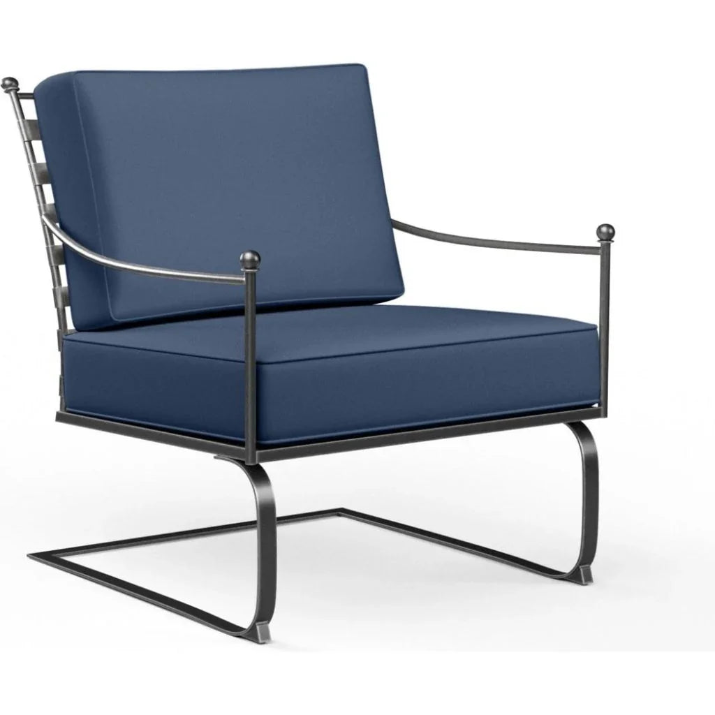 Provence Sunbrella Rocking Outdoor Club Chair - LOOMLAN - Sunset West - Outdoor Accent Chairs