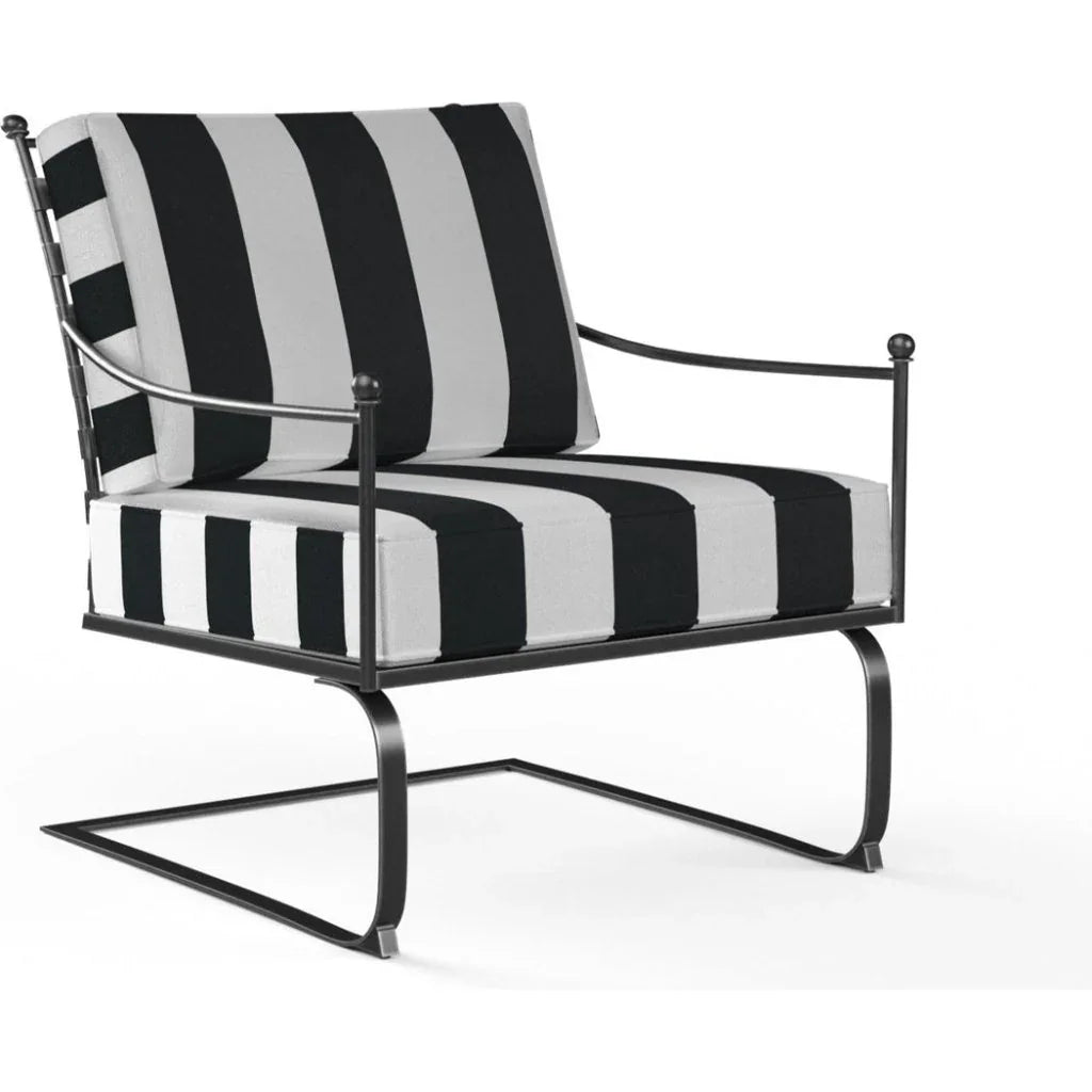 Provence Sunbrella Rocking Outdoor Club Chair - LOOMLAN - Sunset West - Outdoor Accent Chairs