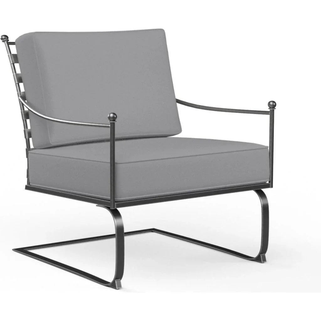 Provence Sunbrella Rocking Outdoor Club Chair - LOOMLAN - Sunset West - Outdoor Accent Chairs