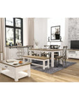 Provence Wood Brown Bench - LOOMLAN - LH Imports - Dining Benches