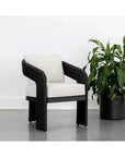Pylos Fabric Outdoor Dining Armchair - LOOMLAN - SUNPAN - Outdoor Dining Chairs