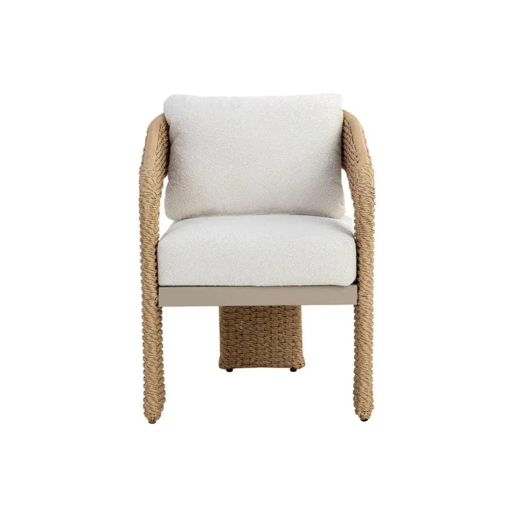 Pylos Fabric Outdoor Dining Armchair - LOOMLAN - SUNPAN - Outdoor Dining Chairs