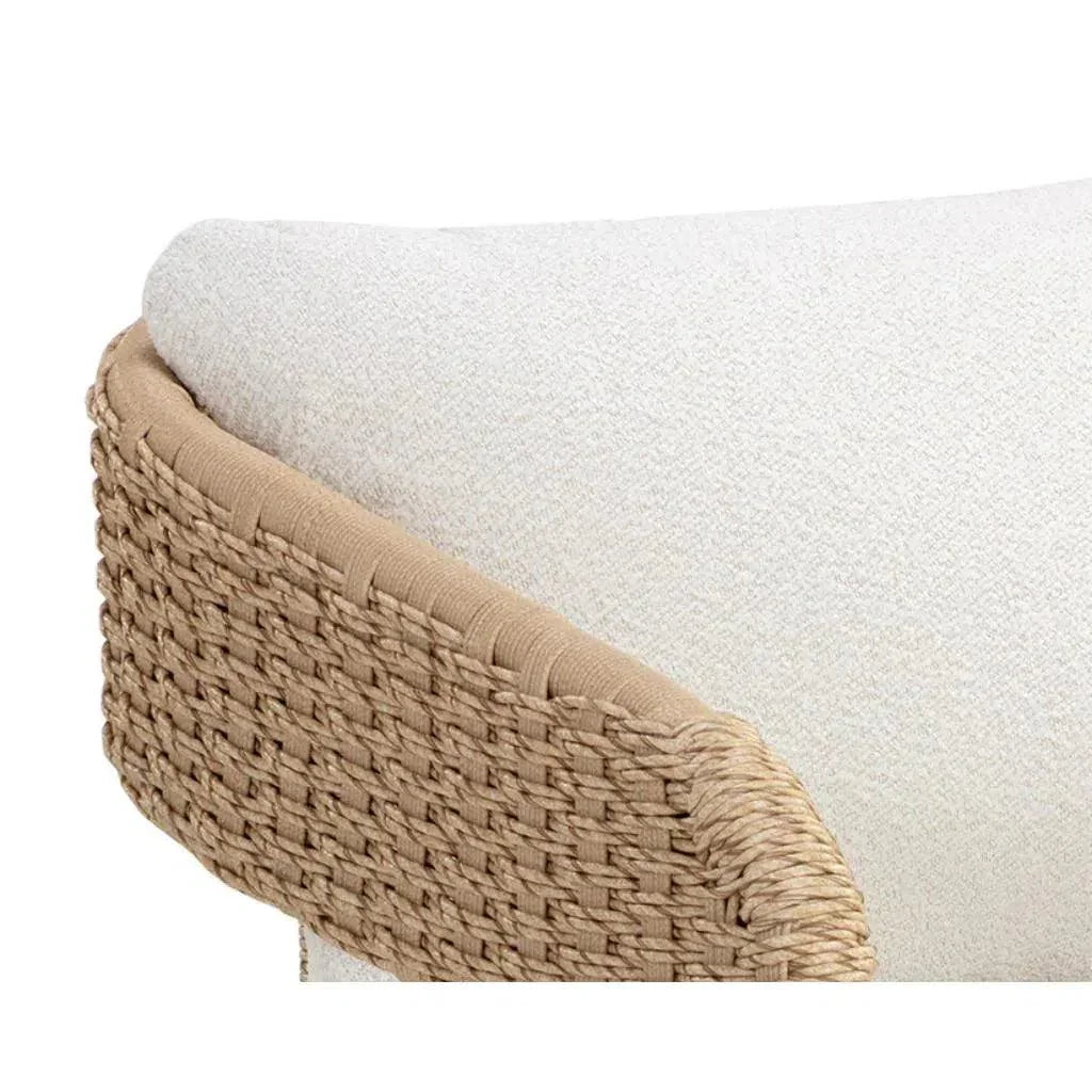 Pylos Fabric Outdoor Dining Armchair - LOOMLAN - SUNPAN - Outdoor Dining Chairs