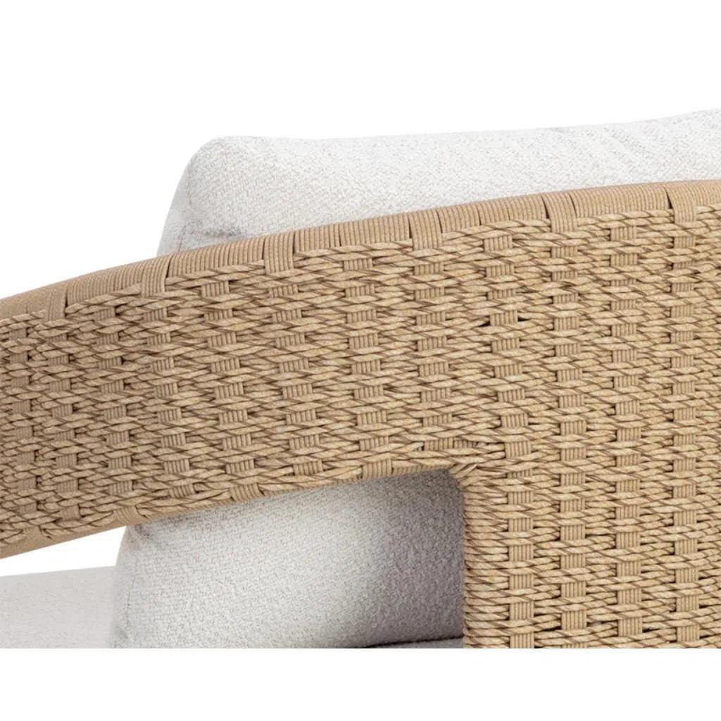 Pylos Fabric Outdoor Dining Armchair - LOOMLAN - SUNPAN - Outdoor Dining Chairs